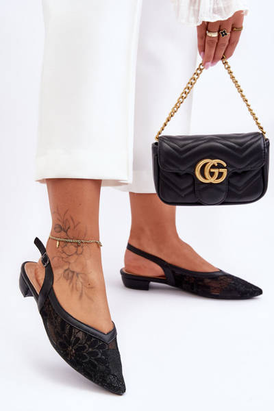 Ballerines fleuries pour femmes noires Adore