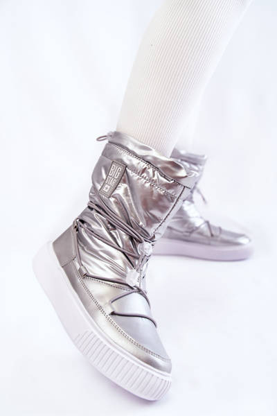 Bottes de neige isolées pour femmes Big Star KK274195 Argent