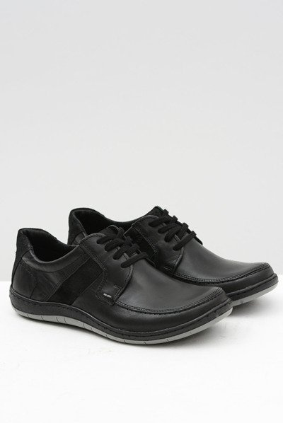 Demi-bottes Rocco noires classiques en cuir pour hommes
