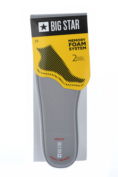 BIG STAR Memory-Foam-System-Schuheinlagen 2 Paar