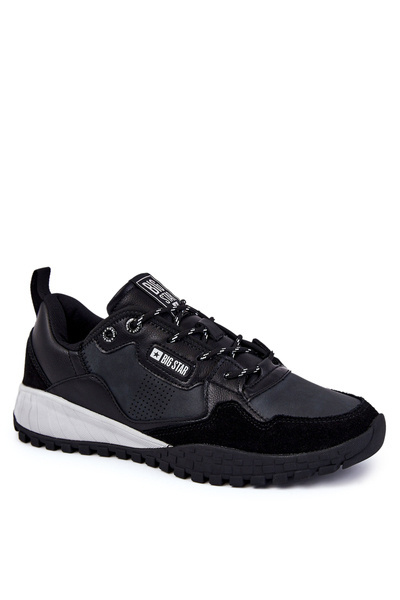 Chaussures de sport classiques pour hommes en mousse à mémoire de forme Big Star KK174270 noir