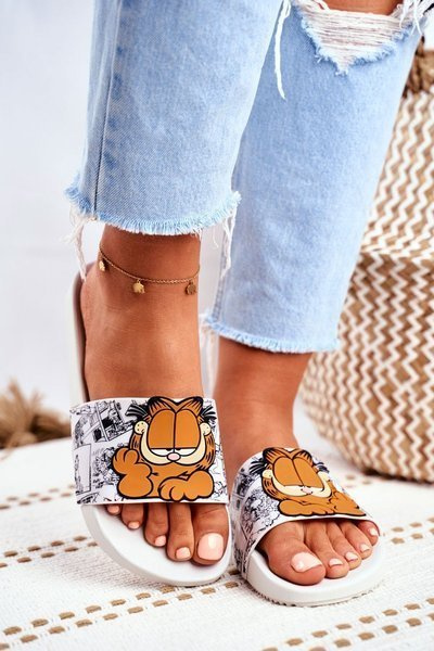 Classic Women's Slides Garfield ZAXY White FF285074