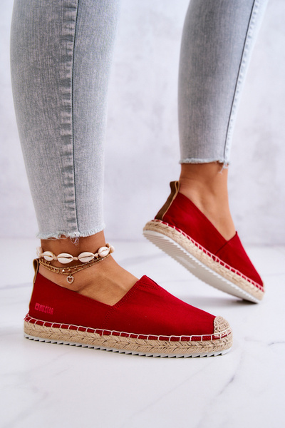 Espadrilles Sur Semelle Tressée Big Star HH274494 Rouge