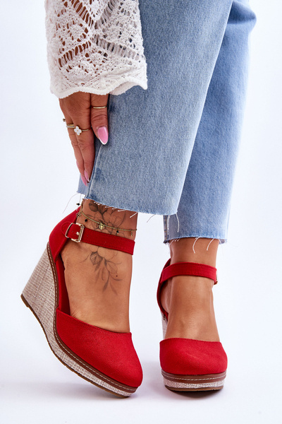 Women's Classic Wedge Sandals Red Malani