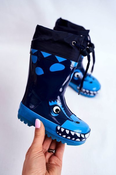 Kinder Fleece Dragon Blau Mordeso Gummistiefel