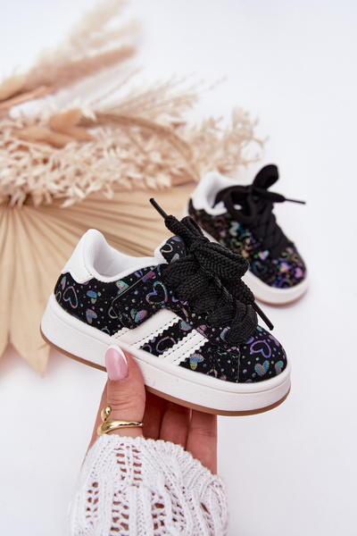 Kindersport Sneaker Mit Herzen Schwarz Mirelle