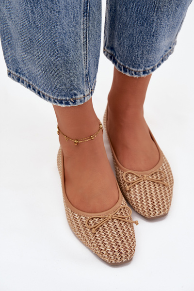 Ballerinas Mit Zopf Und Schleife Camel Belirra