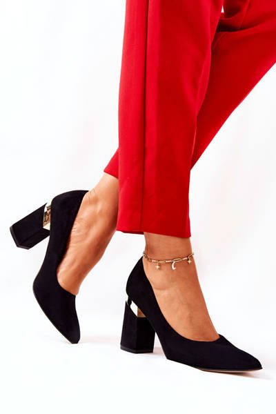 Escarpins en daim Lewski 3117 Noir
