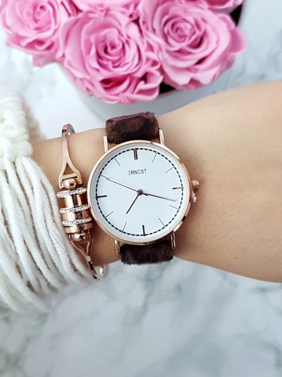 Montre Femme Ernest Panthère Marron