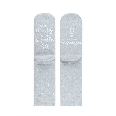 Chaussettes SOXO pour femmes "commencez la journée avec le sourire"