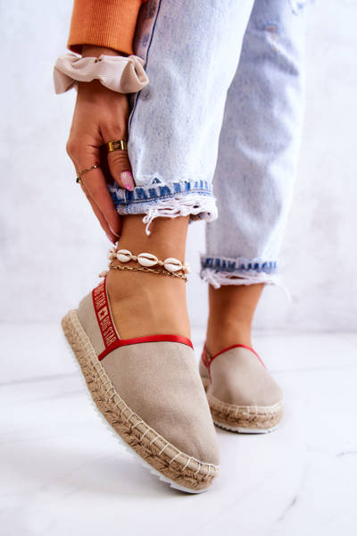 Espadrilles aus Stoff Big Star JJ274879 Beige