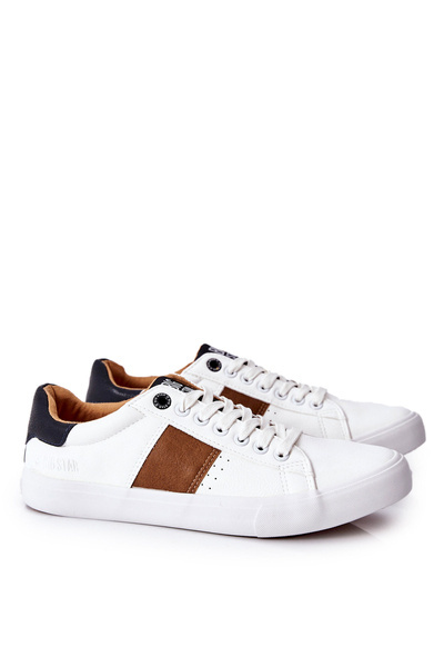 Big Star Leder Turnschuhe II174037 Weiß/Beige