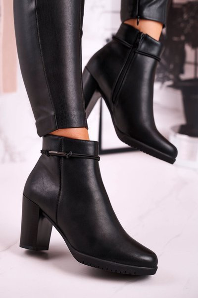 Női szigetelt bokacsizma Sergio Leone fekete BT306