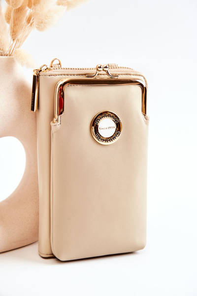 Elegantiška piniginė 2in1 Monnari ETUA050-0023 Beige-Gold