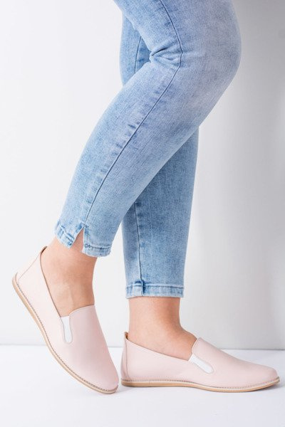 Ballerines Femme Rose Pastel Cuir Fresca