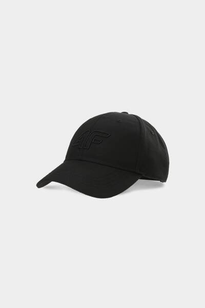 Cap With Brim 4F STRAPBACK Unisex Black 4FWAW24ACABU314-20S