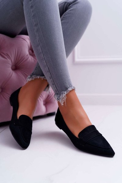 Női balerina Suede Lords Black Gretar