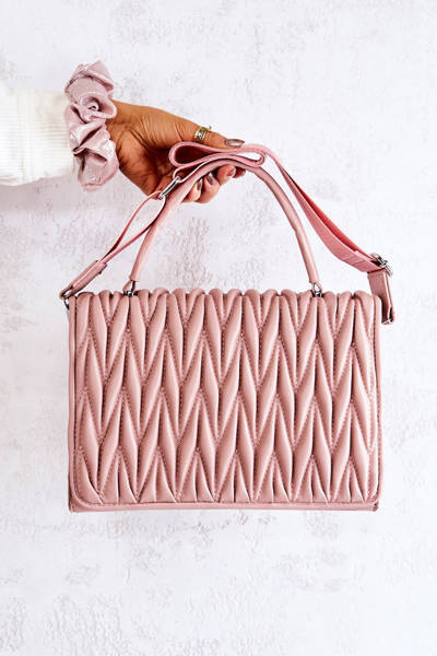 Sac à main Letterman matelassé Rose Roselyn
