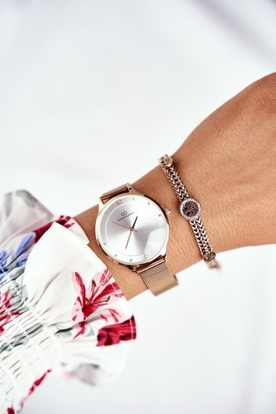 Women's Watch Giorgio și Dario Pink Gold Tereno