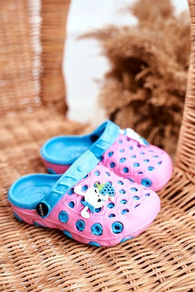 Chaussures Enfant Claquettes Mousse Lapin Rose Zoë