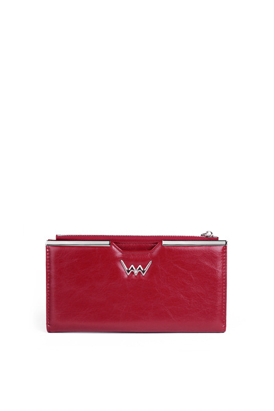 Grand Portefeuille avec Fermoir Rouge Nadine
