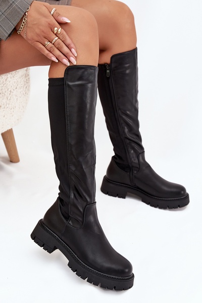 Bottes pour femmes isolantes à fermeture éclair noires Harlina