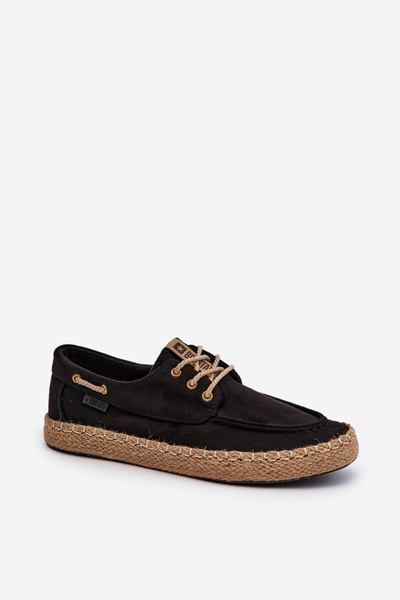 Espadrilles à lacets homme Big Star NN174051 Noir