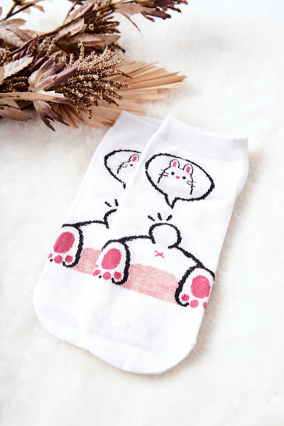 Zokni Feet Rabbit White