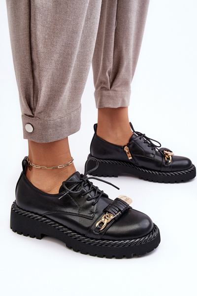 Pantofi femei din piele D&A MR870-80 Negru