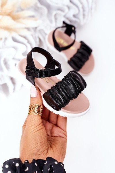 Vaikiški Velcro sandalai Black Aimy