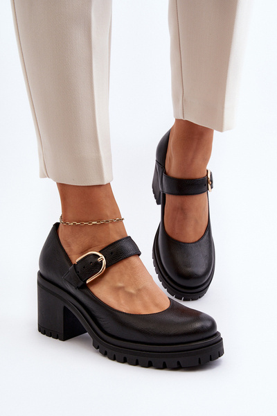 Zazoo 20166 Leder Pumps Schwarz