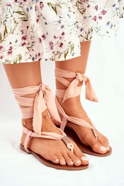 Sandales Femme Tongs Beige Derryl