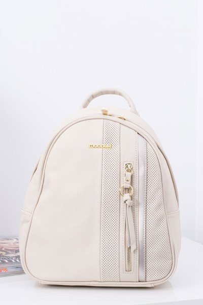 Sac à dos A4 élégant beige classique pour femme