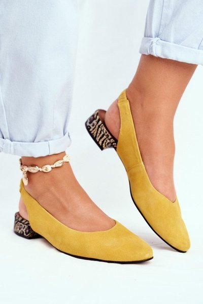 Ballerines à Talon Maciejka Jaune 04482-07