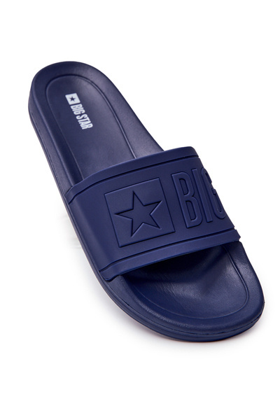 Herren Big Star Gummi Flip Flops Marineblau DD174688