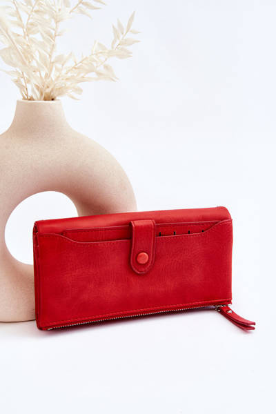 Portofelul mare de femei Evina Red