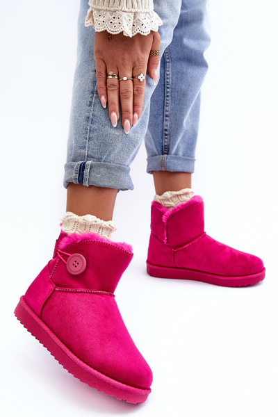 Bottes de neige matelassées pour femmes avec décoration fuchsia Siriol