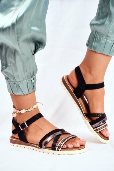 Women's Sandals Flat Black Replay