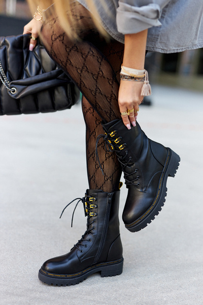 Travailleurs du cuir haut Black Rockdale