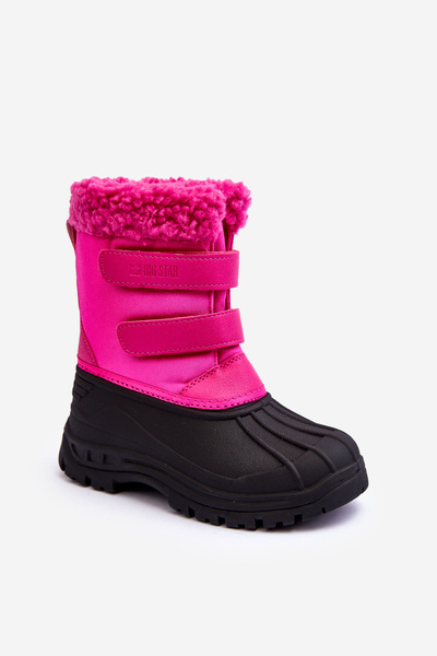 Kinder Schneestiefel Mit Klettverschluss Fuchsia  Big Star MM374112