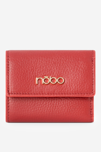 Maža moteriška piniginė iš natūralios odos Nobo NPUR-LR110-C005 Red