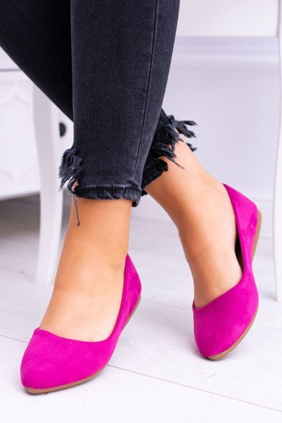Ballerines Femme Daim Fuchsia Dermeno