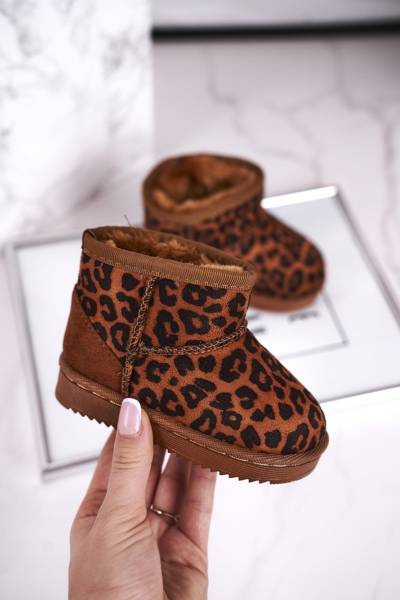 Bottes de neige chaudes pour enfants Leopard Gooby