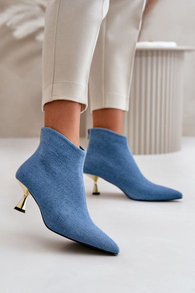 Talons Jeans Bleu Eberpia