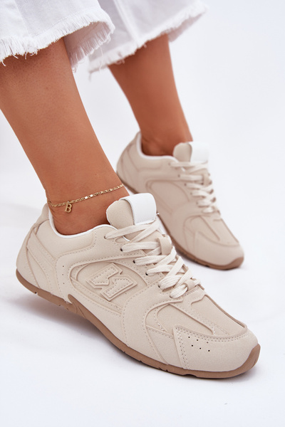 Damen Sportschuhe Aus Öko Wildleder Beige Dorella