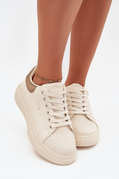 Női Platform Sneakers Big Star SS274246 Világos Bézs