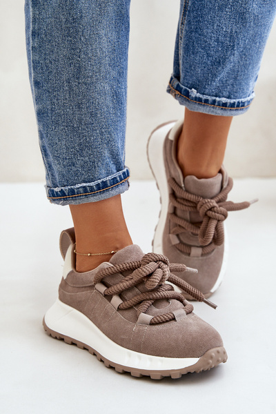 Adidasi Din Suede Bej Artiker 54C1409