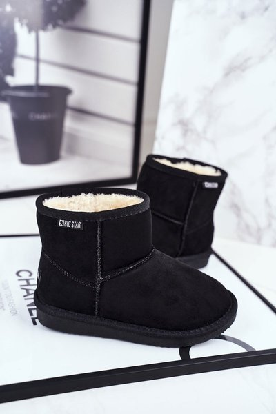 Children's Snow Boots Big Star With Fur Black GG374081
