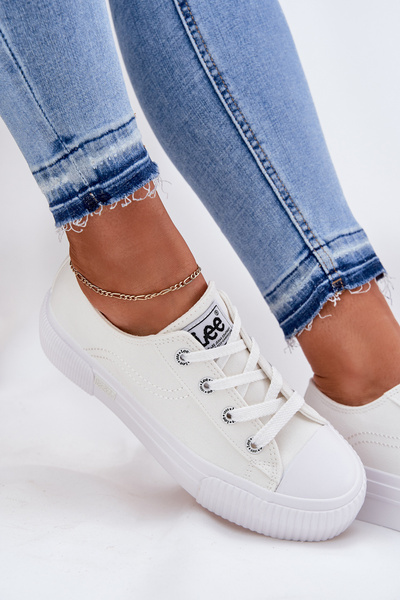Baskets Femme Sur Plateforme Blanches LEE ISLA C WOMEN LOW 50251001