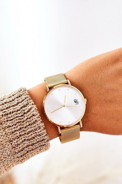 Watch With Big Dial GG Luxe Gold